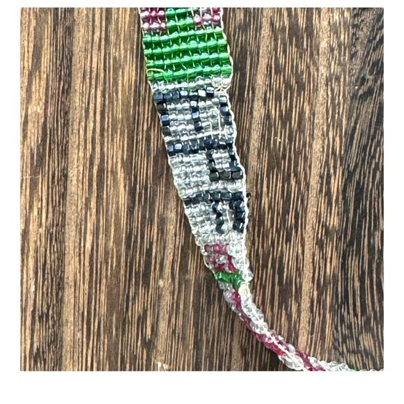 Vintage Native American Trade Seed Bead Handcrafted Antique Beaded Necklace READ - Picture 2 of 8